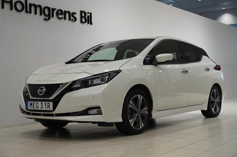 Vit Begagnad 2021 Nissan Leaf Tekna Halvkombi | 174 900 kr (Superpris) - Bild 1/4