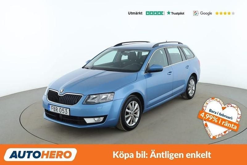 Begagnad Skoda Octavia Ambition 112 HK (82 kW) 2016 Blå Kombi