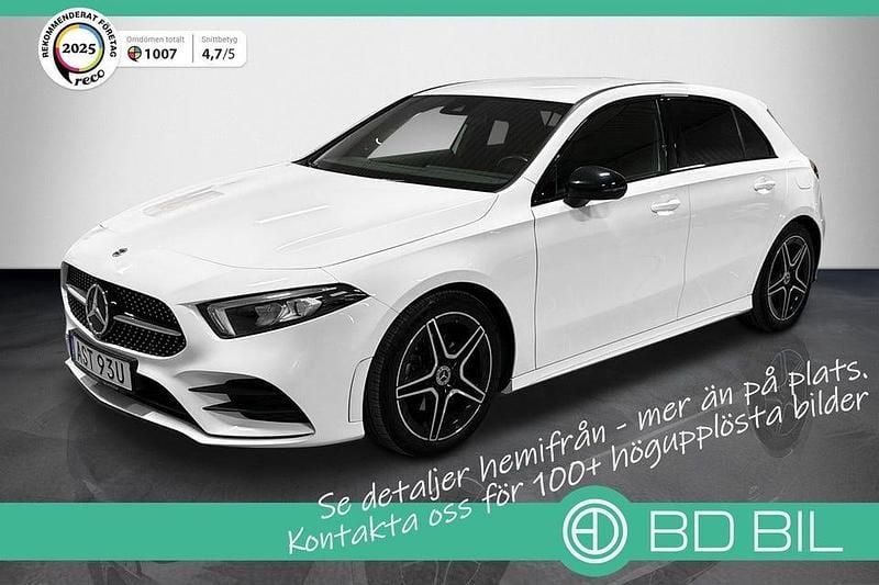 Vit Begagnad 2020 Mercedes A180 AMG Halvkombi | 234 900 kr (Marknadspris) - Bild 1/3