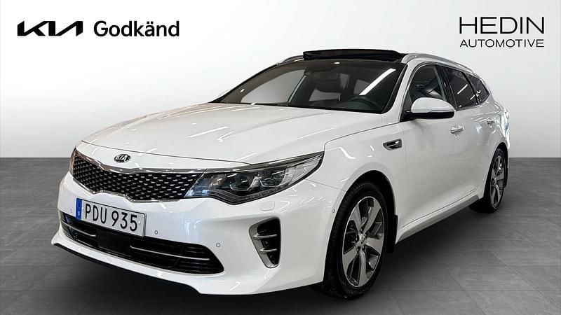 Begagnad Kia Optima GT-Line 141 HK (103 kW) 2017 Vit Kombi