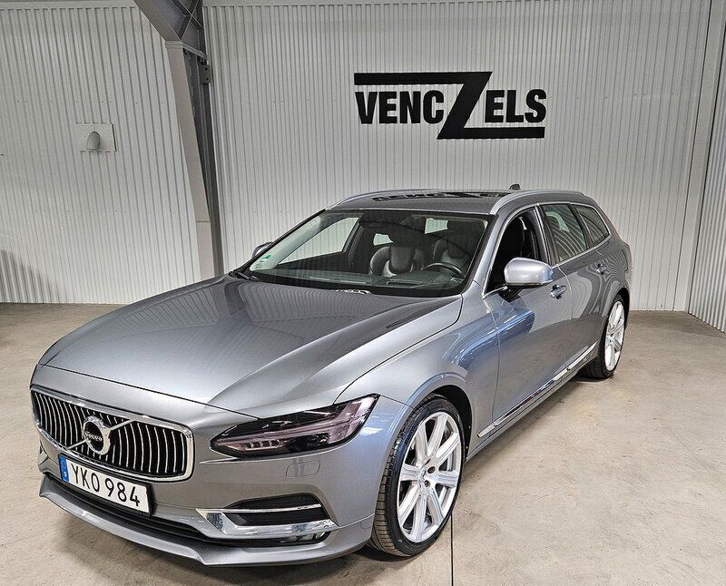 Grå (grå metallic) Begagnad 2017 Volvo V90 Inscription Kombi | 299 000 kr (Marknadspris) - Bild 1/4