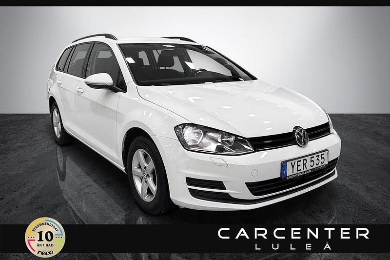 Begagnad VW Golf VII 110 HK (80 kW) 2016 Vit Kombi