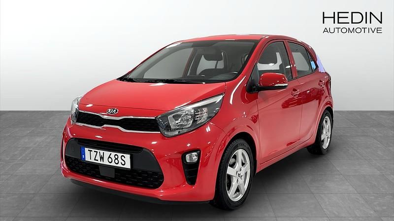 Röd (red) Begagnad 2019 Kia Picanto Advance Halvkombi | 129 900 kr (Lite dyr) - Bild 1/4