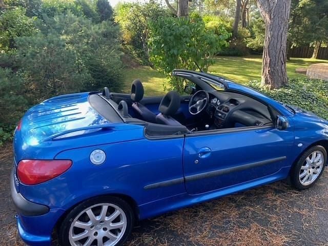 Blå Begagnad 2001 Peugeot 206 CC Cab | 17 500 kr (Marknadspris) - Bild 1/4