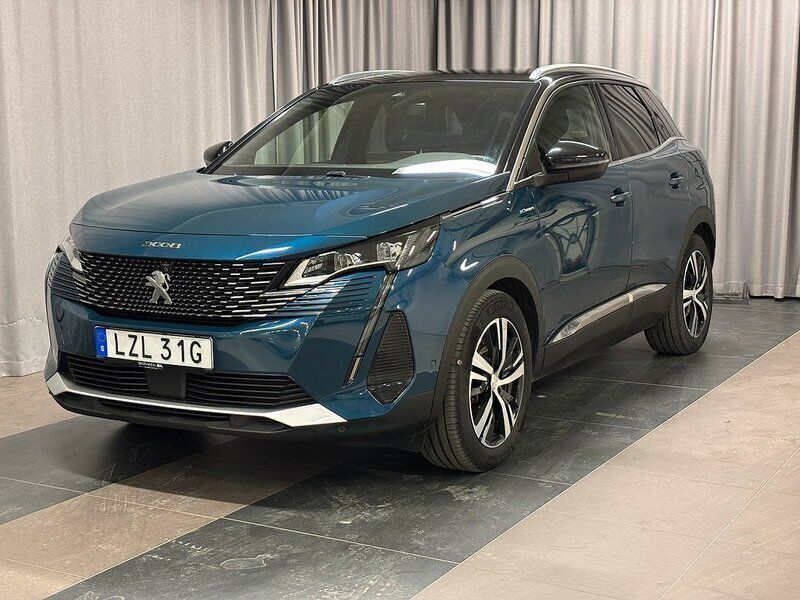 Blå Begagnad 2022 Peugeot 3008 Business-Line SUV | 304 800 kr (Marknadspris) - Bild 1/4