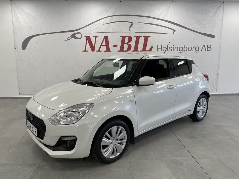 Vit Begagnad 2018 Suzuki Swift Halvkombi | 119 900 kr (Lite dyr) - Bild 1/4