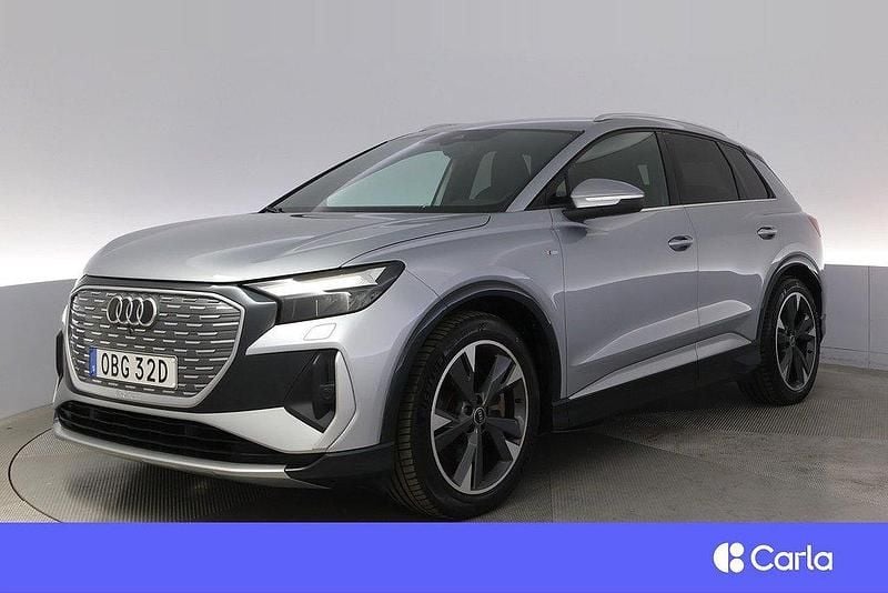 Silver Begagnad 2021 Audi Q4 e-tron S-Line SUV | 369 900 kr (Marknadspris) - Bild 1/4