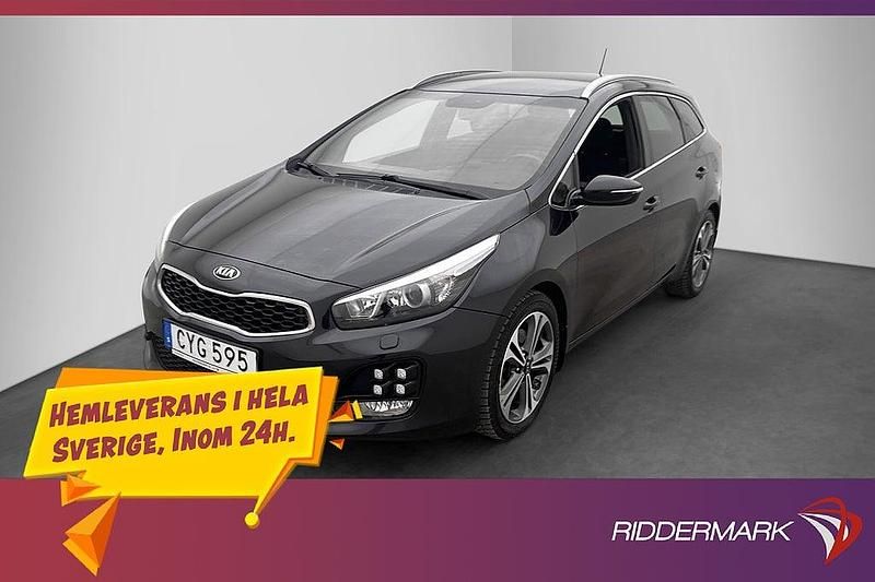 Begagnad Kia Ceed GT-Line 136 HK (100 kW) 2015 Svart Halvkombi
