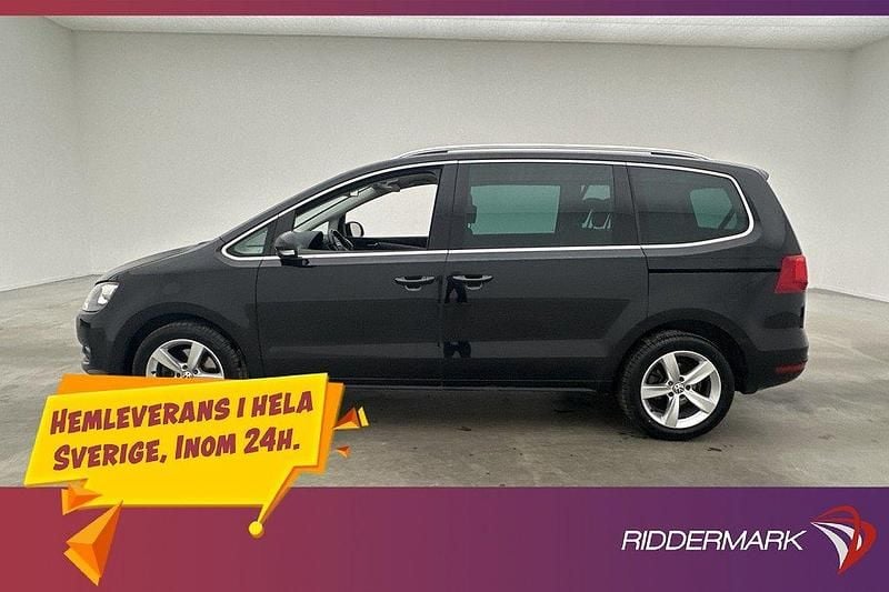 Svart Begagnad 2014 VW Sharan Minibuss | 138 900 kr (Marknadspris) - Bild 1/3