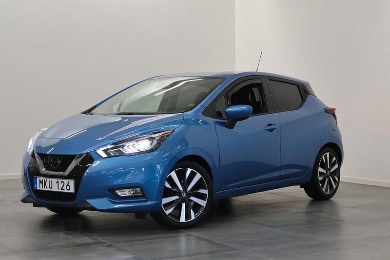 Blå Begagnad 2017 Nissan Micra 360º Halvkombi | 114 900 kr (Marknadspris) - Bild 1/4