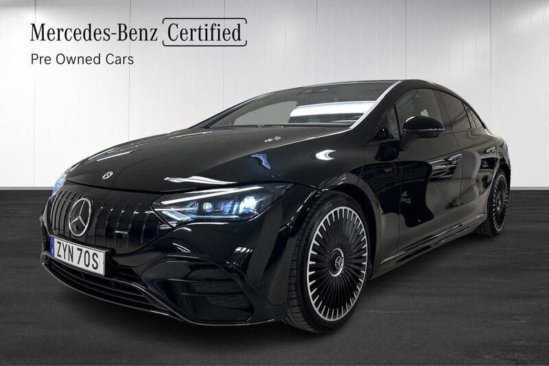 Svart Begagnad 2023 Mercedes EQE AMG 53 Premium Plus Sedan | 738 900 kr - Bild 1/4