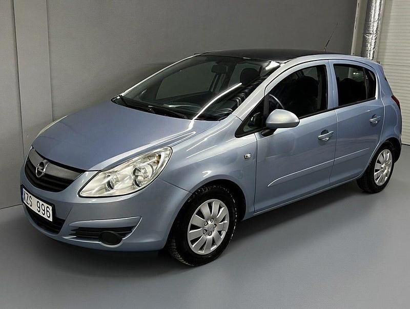 Blå Begagnad 2008 Opel Corsa Halvkombi | 34 900 kr (Marknadspris) - Bild 1/4