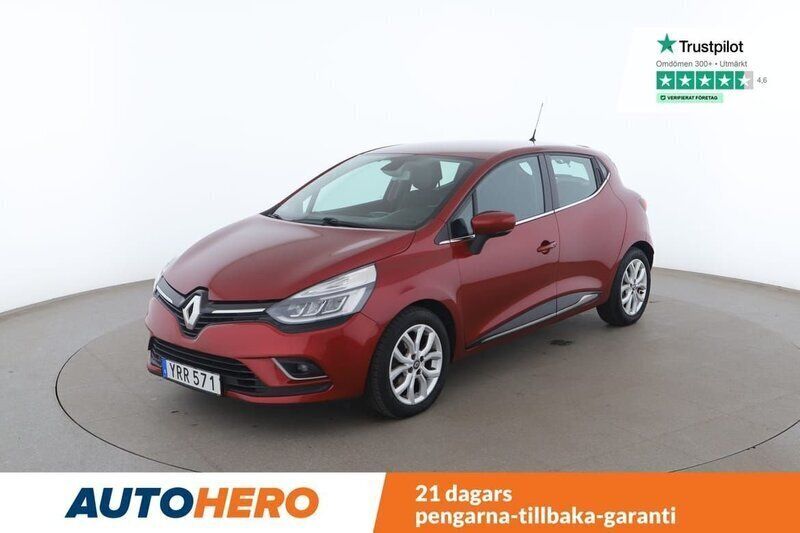 Mörkröd (röd) Begagnad 2018 Renault Clio IV Intens Halvkombi | 116 000 kr (Marknadspris) - Bild 1/4