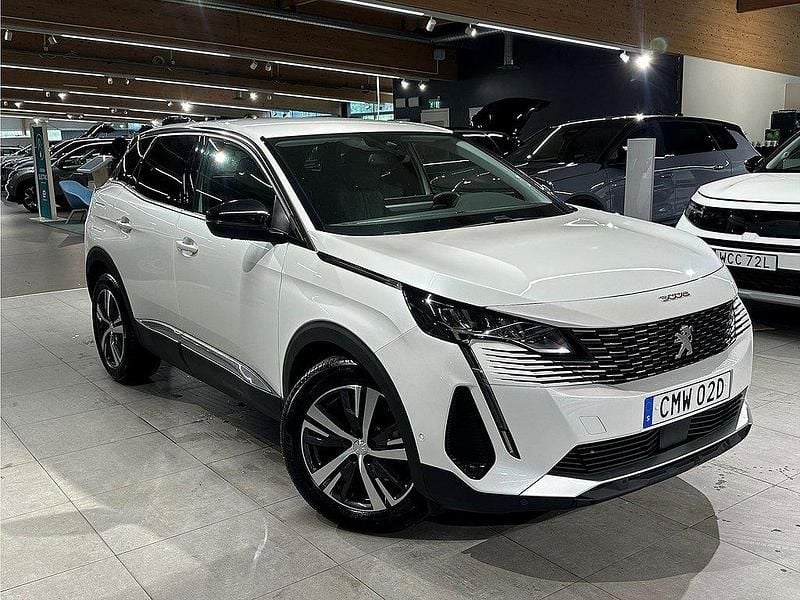 Vit Begagnad 2022 Peugeot 3008 Allure SUV | 254 900 kr (Marknadspris) - Bild 1/4