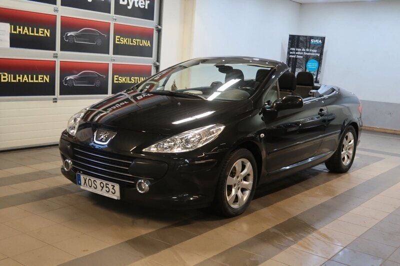 Svart Begagnad 2006 Peugeot 307 CC Cab | 59 900 kr (Marknadspris) - Bild 1/4
