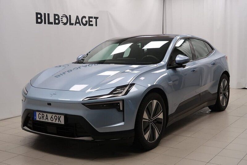 Ljusblå (blå) Ny 2024 Polestar 4 Long Range Single Motor SUV | 649 000 kr (Marknadspris) - Bild 1/4