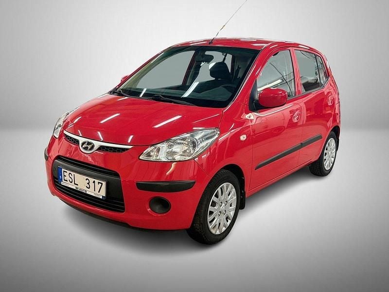 Röd Begagnad 2009 Hyundai i10 Halvkombi | 61 900 kr (Marknadspris) - Bild 1/4