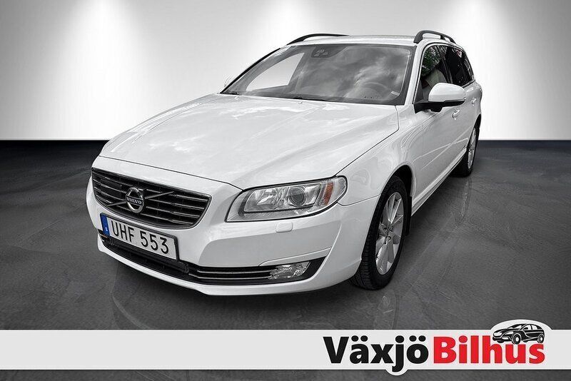 Vit Begagnad 2015 Volvo V70 Momentum Kombi | 99 900 kr (Marknadspris) - Bild 1/4