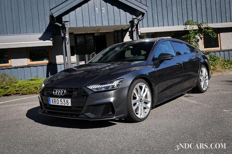 Grå Begagnad 2018 Audi A7 Sportback S-Line Halvkombi | 449 900 kr (Lite dyr) - Bild 1/4