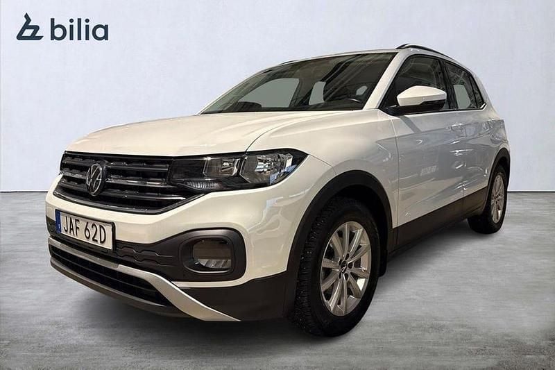Vit Begagnad 2023 VW T-Cross SUV | 184 900 kr (Marknadspris) - Bild 1/4