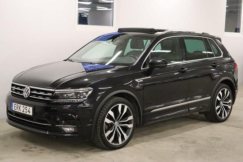Svart Begagnad 2018 VW Tiguan GT SUV | 193 900 kr (Bra pris) - Bild 1/4