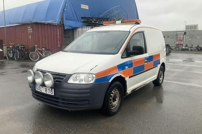 Vit Begagnad 2008 VW Caddy Minibuss | 25 000 kr (Superpris) - Bild 1/3