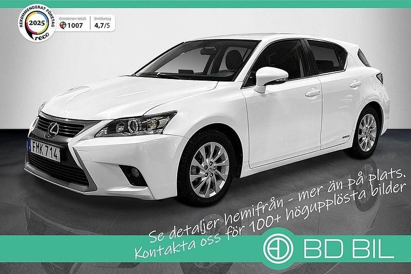 Begagnad Lexus CT200h Sport Line 136 HK (100 kW) 2014 Vitmetallic Halvkombi