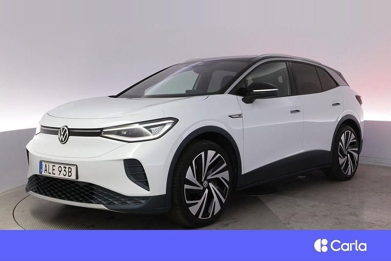 Vit Begagnad 2021 VW ID.4 SUV | 332 900 kr - Bild 1/4