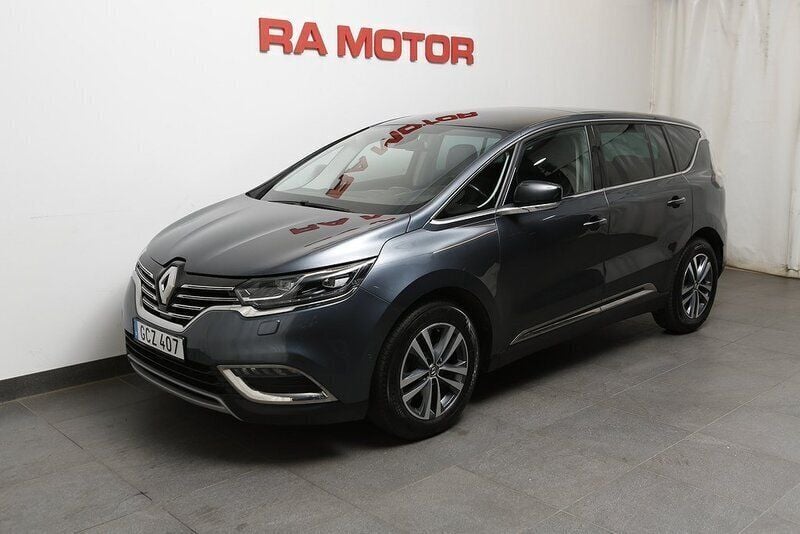Grå (grå metallic) Begagnad 2018 Renault Espace Zen Minibuss | 199 900 kr (Marknadspris) - Bild 1/3
