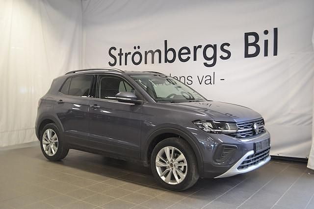 Grå Ny 2025 VW T-Cross Life SUV | 337 000 kr (Marknadspris) - Bild 1/4