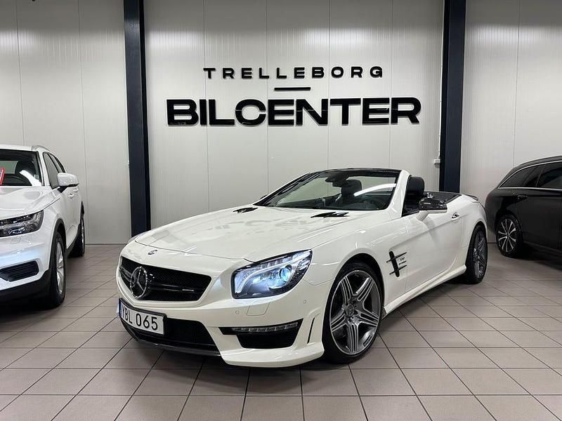 Vit Begagnad 2015 Mercedes SL63 AMG AMG Cab | 799 900 kr - Bild 1/4