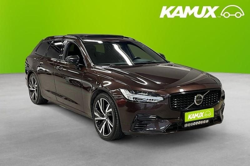 Brun Begagnad 2021 Volvo V90 R-Design Kombi | 344 700 kr (Marknadspris) - Bild 1/3