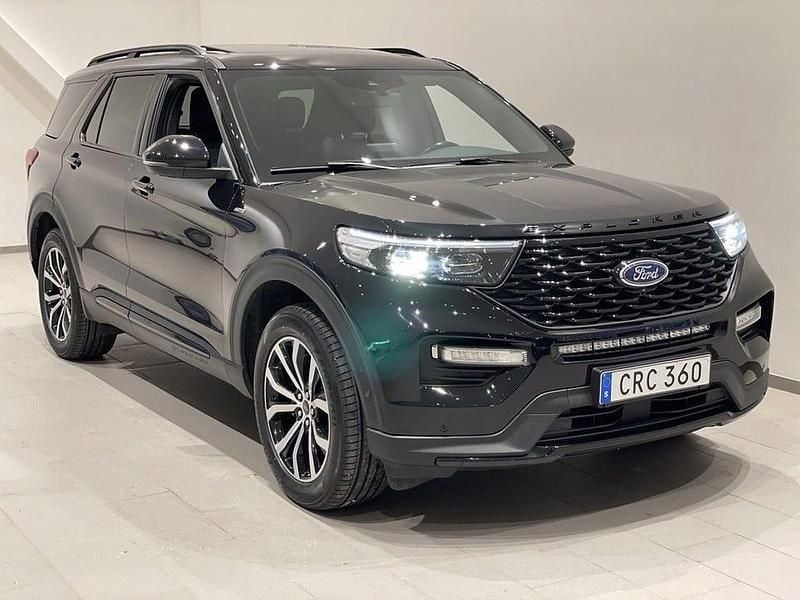 Svart Begagnad 2021 Ford Explorer ST-Line SUV | 509 000 kr - Bild 1/4