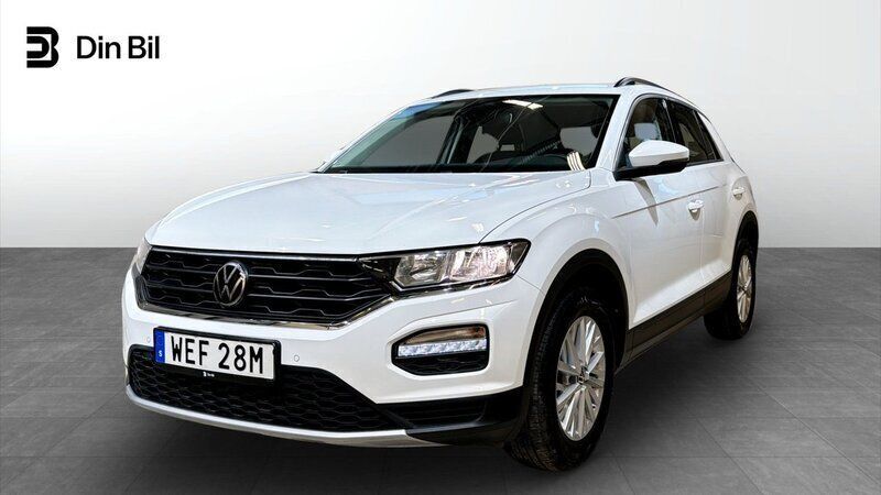 Vit Begagnad 2020 VW T-Roc Style SUV | 199 900 kr (Bra pris) - Bild 1/4