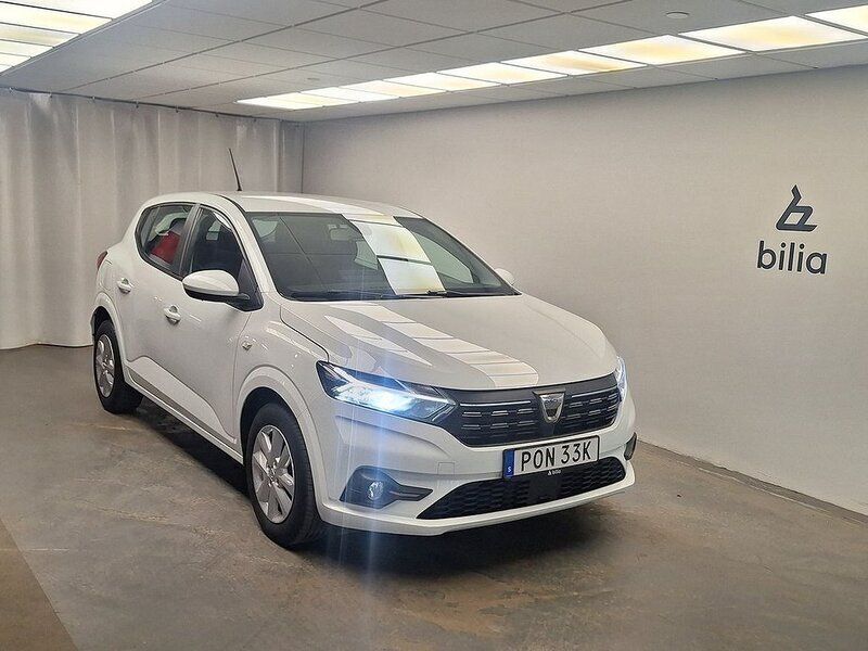 Vit Begagnad 2021 Dacia Sandero Comfort Halvkombi | 129 000 kr (Bra pris) - Bild 1/4