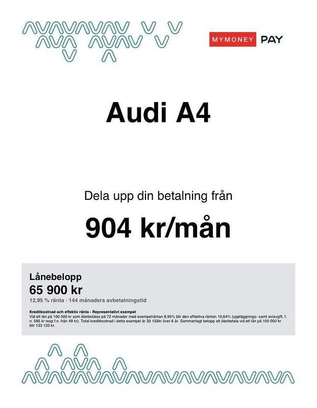 Begagnad Audi A4 136 HK (100 kW) 2011 Röd Sedan
