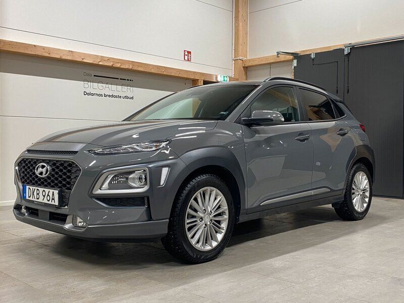 Grå Begagnad 2018 Hyundai Kona Premium SUV | 169 900 kr (Bra pris) - Bild 1/4