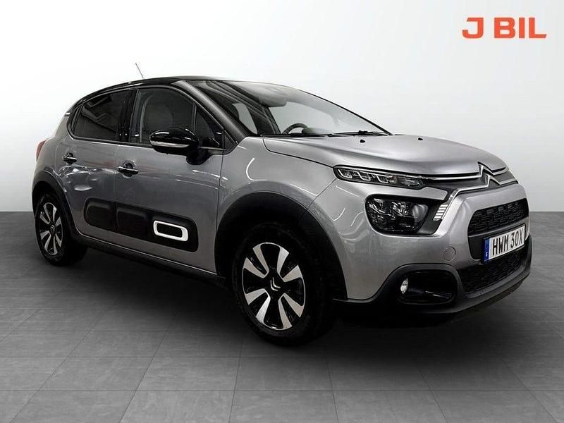 Grå Begagnad 2024 Citroën C3 Shine Halvkombi | 189 900 kr (Marknadspris) - Bild 1/4
