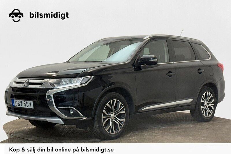 Svart Begagnad 2016 Mitsubishi Outlander Comfort Edition SUV | 149 800 kr (Marknadspris) - Bild 1/3