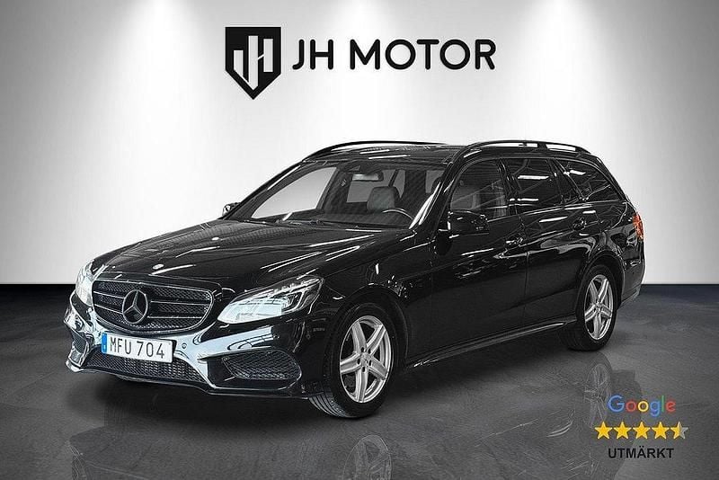 Svart Begagnad 2015 Mercedes E220 AMG Kombi | 219 900 kr (Dyr) - Bild 1/4