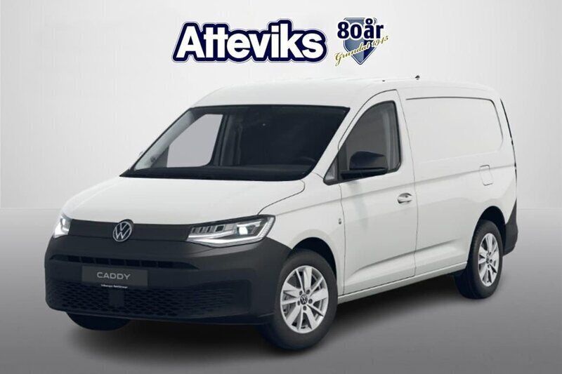 Vit Ny 2025 VW Caddy Maxi Minibuss | 454 500 kr (Marknadspris) - Bild 1/4
