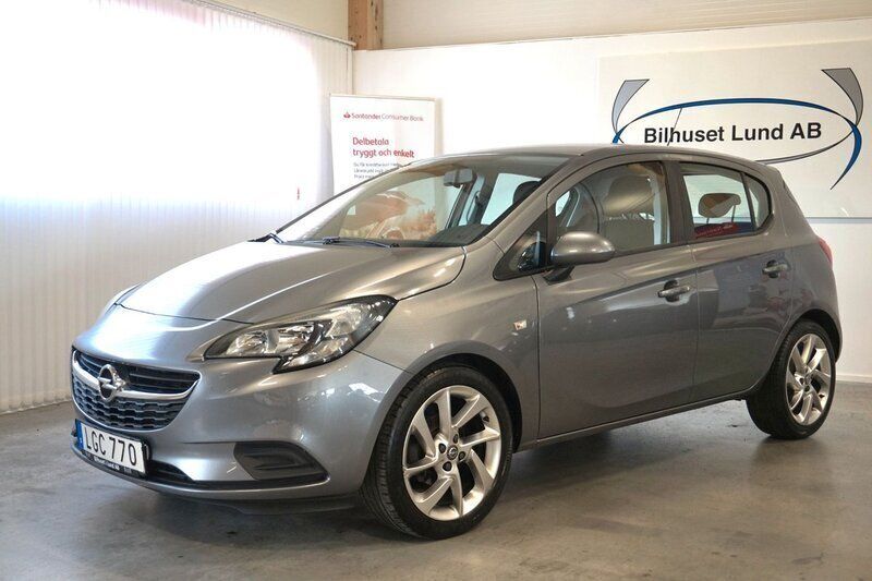 Grå Begagnad 2018 Opel Corsa Enjoy Halvkombi | 97 000 kr (Dyr) - Bild 1/4