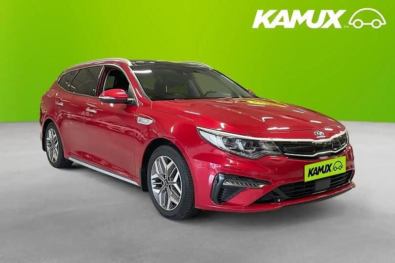 Röd Begagnad 2020 Kia Optima Hybrid 2 Sedan | 214 900 kr (Marknadspris) - Bild 1/4