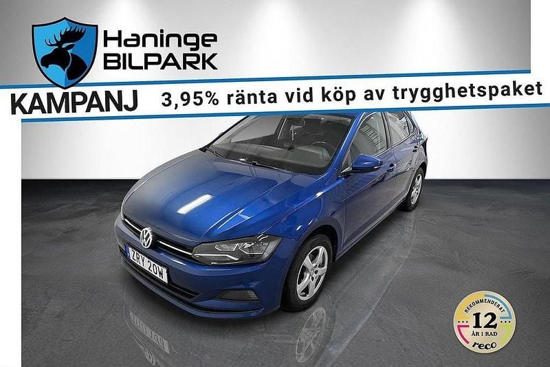 Blå Begagnad 2020 VW Polo Halvkombi | 139 995 kr - Bild 1/2