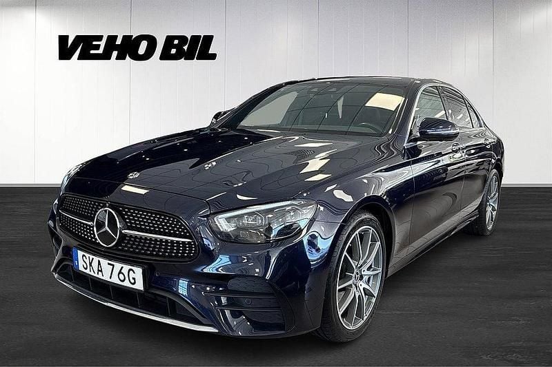 Begagnad Mercedes E220 AMG 194 HK (142 kW) 2021 Blå Sedan