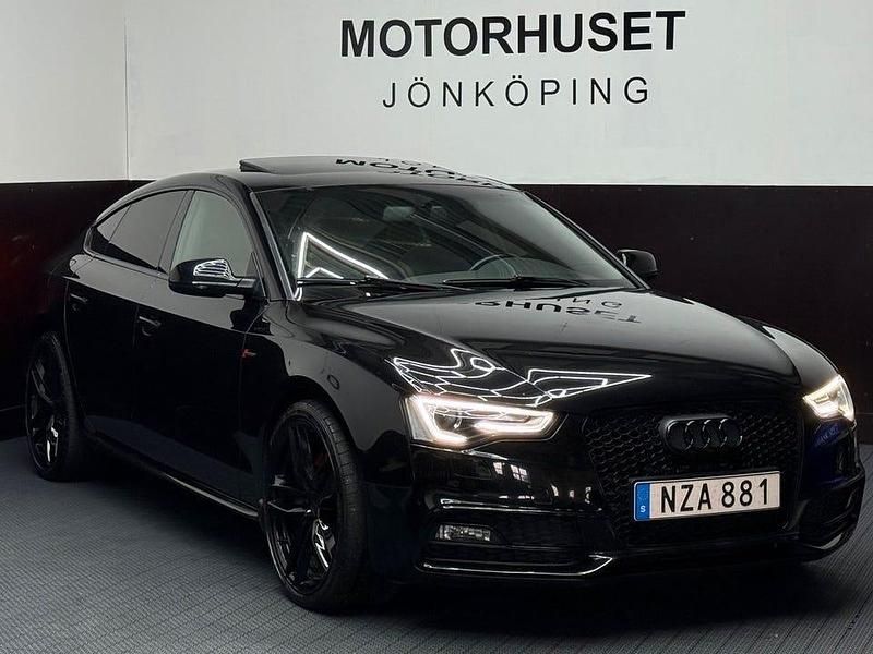 Svart Begagnad 2016 Audi A5 Sportback S-Line Halvkombi | 239 800 kr - Bild 1/4