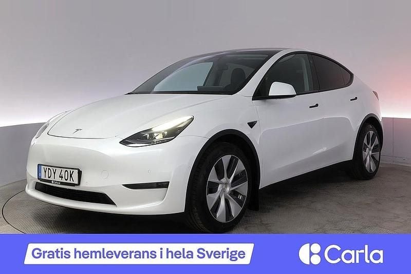 Vit Begagnad 2021 Tesla Model Y Long Range AWD SUV | 367 990 kr (Bra pris) - Bild 1/4
