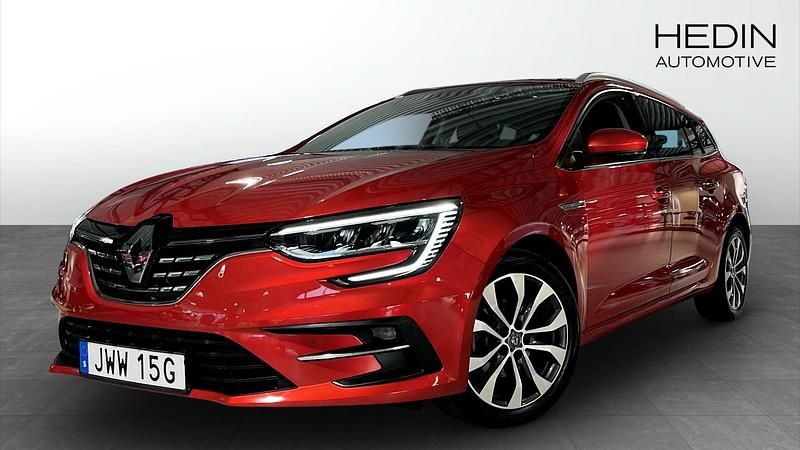 Röd (red) Begagnad 2022 Renault Mégane GrandTour Techno Kombi | 239 900 kr (Dyr) - Bild 1/4