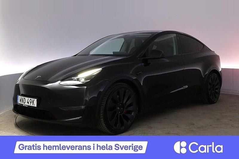 Begagnad Tesla Model Y Performance 392 kW (534 HK) 2022 Svart SUV
