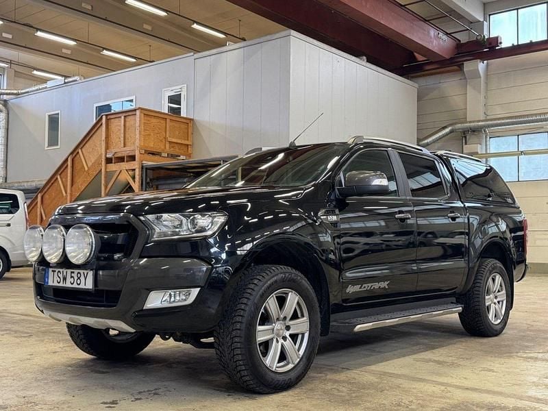 Svart Begagnad 2019 Ford Ranger Wildtrack Pickup | 299 900 kr (Lite dyr) - Bild 1/4
